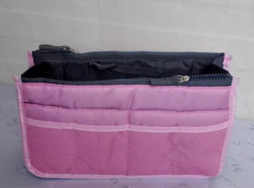 Multi-functional Double Zipper Cosmetic Travel Bag